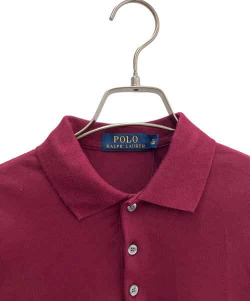 POLO RALPH LAUREN（ポロ・ラルフローレン）POLO RALPH LAUREN (ポロ・ラルフローレン) 長袖ポロシャツ ボルドー サイズ:XS 未使用品の古着・服飾アイテム