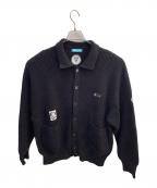 ICE CREAMアイスクリーム）の古着「ニットカーディガン」｜ブラック