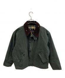 Barbour（バブアー）の古着「ワックス コットン ショート ブルゾン」｜グリーン×ブラウン