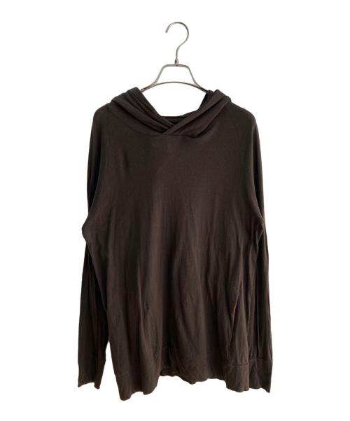 sacai（サカイ）sacai (サカイ) フード付カットソー ブラウン サイズ:Ｍの古着・服飾アイテム
