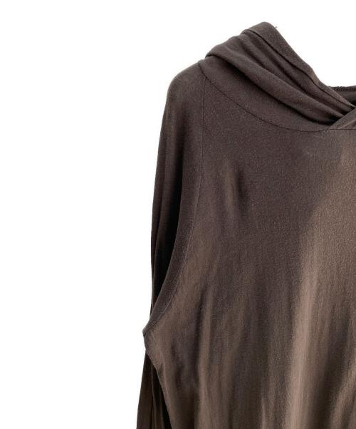 sacai（サカイ）sacai (サカイ) フード付カットソー ブラウン サイズ:Ｍの古着・服飾アイテム