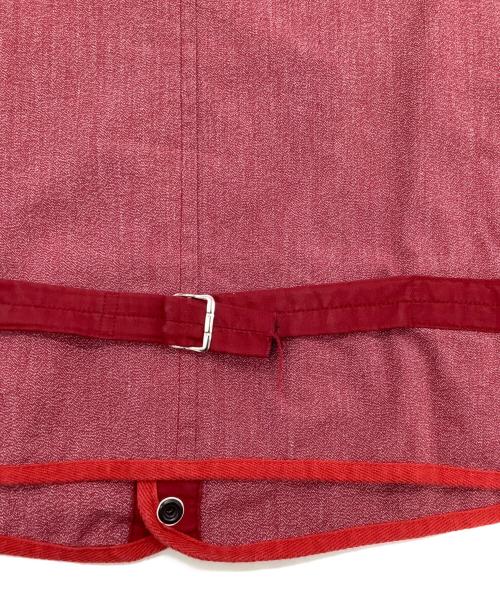 BROWN'S BEACH JACKET（ブラウンズビーチジャケット）BROWN'S BEACH JACKET (ブラウンズビーチジャケット) ビーチクロスベスト レッド サイズ:Lの古着・服飾アイテム