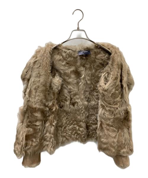 Loungedress（ラウンジドレス）Loungedress (ラウンジドレス) ファーコート ブラウン サイズ:FREEの古着・服飾アイテム