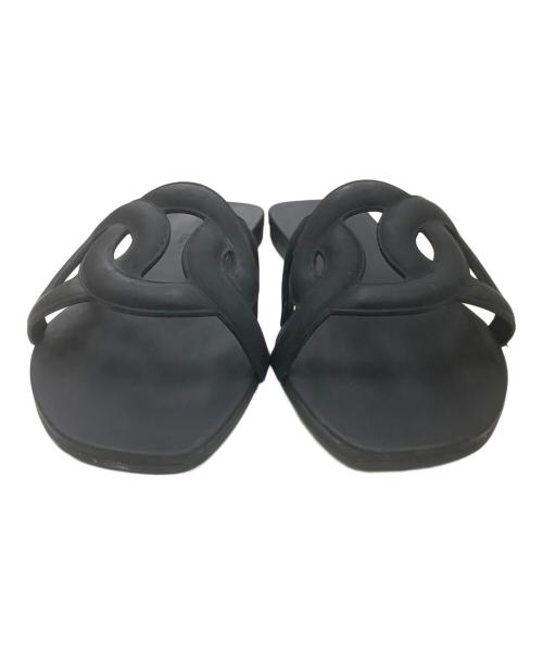 HERMES（エルメス）HERMES (エルメス) シェーヌダンクルサンダル ブラック サイズ:35の古着・服飾アイテム