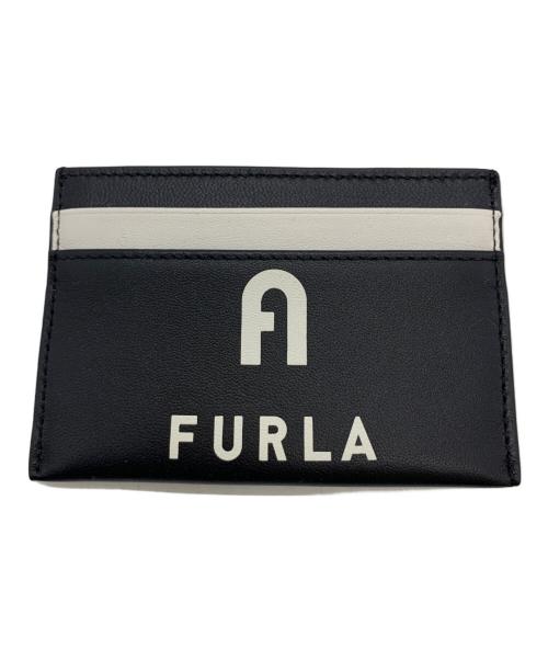 FURLA（フルラ）FURLA (フルラ) カードケース ブラック×ホワイトの古着・服飾アイテム