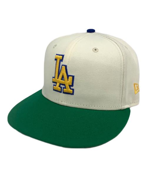 New Era（ニューエラ）New Era (ニューエラ) 40th ロサンゼルスドジャース ホワイト×グリーンの古着・服飾アイテム