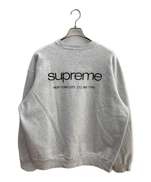 SUPREME（シュプリーム）Supreme (シュプリーム) 23FW NYC Crewneck グレー サイズ:XLの古着・服飾アイテム