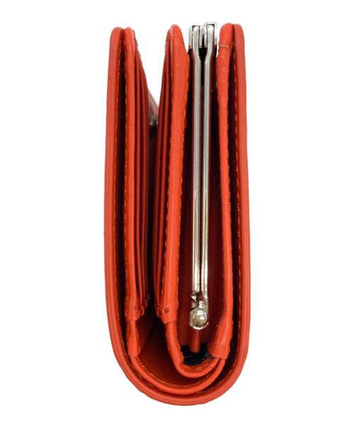 PAUL SMITH（ポールスミス）Paul Smith (ポールスミス) がま口二つ折り財布 オレンジの古着・服飾アイテム