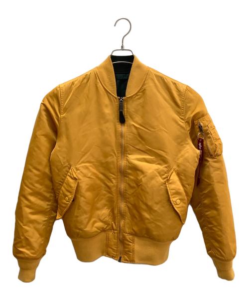 ALPHA（アルファ）ALPHA (アルファ) MA-1ジャケット イエロー サイズ:Ｍの古着・服飾アイテム