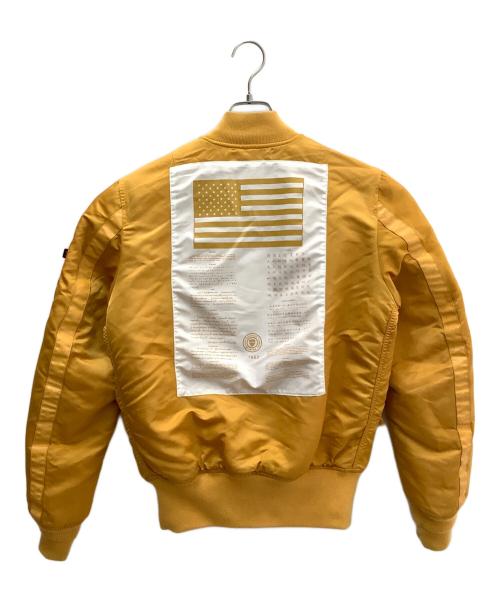 ALPHA（アルファ）ALPHA (アルファ) MA-1ジャケット イエロー サイズ:Ｍの古着・服飾アイテム