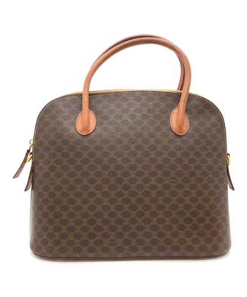 CELINE（セリーヌ）CELINE (セリーヌ) マカダム柄2WAYショルダーバッグ ブラウンの古着・服飾アイテム
