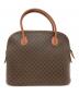 CELINE (セリーヌ) マカダム柄2WAYショルダーバッグ ブラウン：42000円