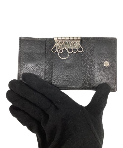 GUCCI（グッチ）GUCCI (グッチ) ソーホー インターロッキングG 6連 キーケース ブラックの古着・服飾アイテム