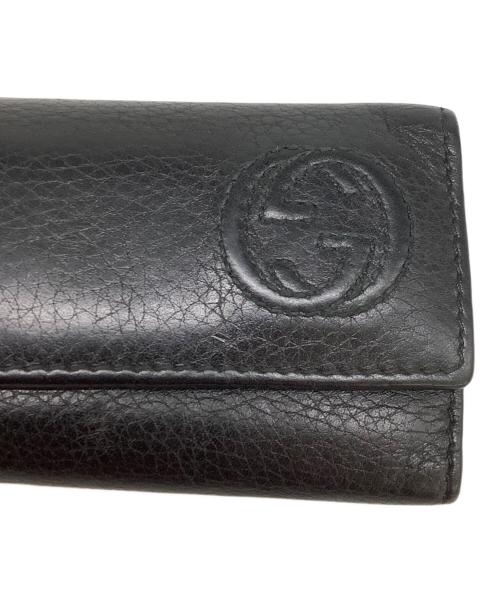 GUCCI（グッチ）GUCCI (グッチ) ソーホー インターロッキングG 6連 キーケース ブラックの古着・服飾アイテム