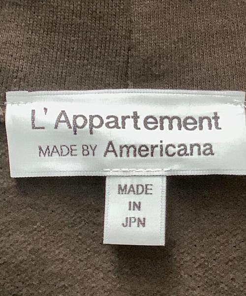 L'appartement（アパルトモン）L'Appartement (アパルトモン) プルオーバーパーカー ブラウン サイズ:FREEの古着・服飾アイテム