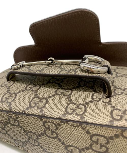 GUCCI（グッチ）GUCCI (グッチ) ホースビットショルダーバッグ グレーの古着・服飾アイテム
