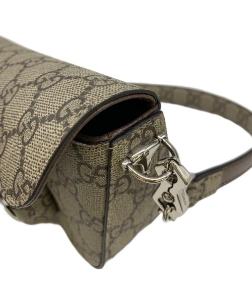 GUCCI（グッチ）GUCCI (グッチ) ホースビットショルダーバッグ グレーの古着・服飾アイテム