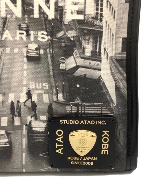 ATAO（アタオ）ATAO (アタオ) 2WAYバッグ エアキャンバス ブラック×ホワイトの古着・服飾アイテム