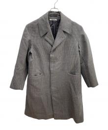 AURALEE.（オーラリー）の古着「DOUBLE FACE CHECK LONG COAT」｜グレー