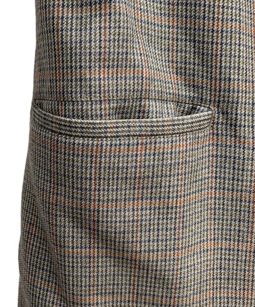 AURALEE.（オーラリー）AURALEE. (オーラリー) DOUBLE FACE CHECK LONG COAT グレー サイズ:4の古着・服飾アイテム