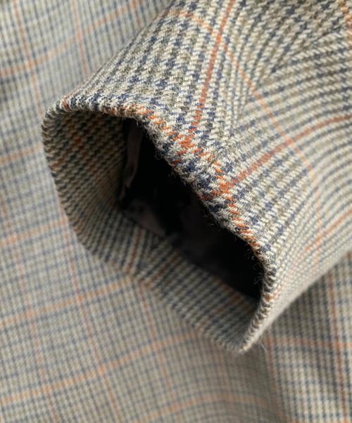 AURALEE.（オーラリー）AURALEE. (オーラリー) DOUBLE FACE CHECK LONG COAT グレー サイズ:4の古着・服飾アイテム