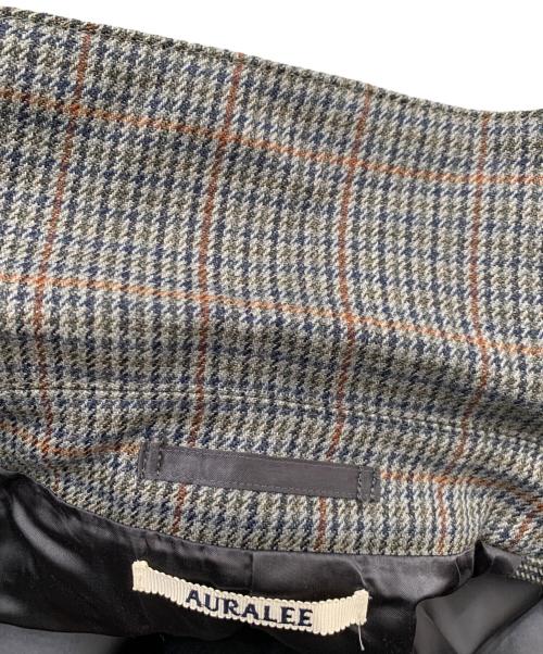 AURALEE.（オーラリー）AURALEE. (オーラリー) DOUBLE FACE CHECK LONG COAT グレー サイズ:4の古着・服飾アイテム
