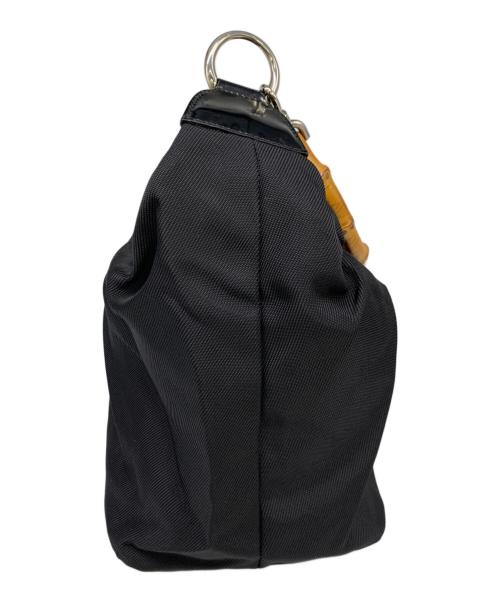 GUCCI（グッチ）GUCCI (グッチ) バンブーワンショルダーバッグ ブラックの古着・服飾アイテム