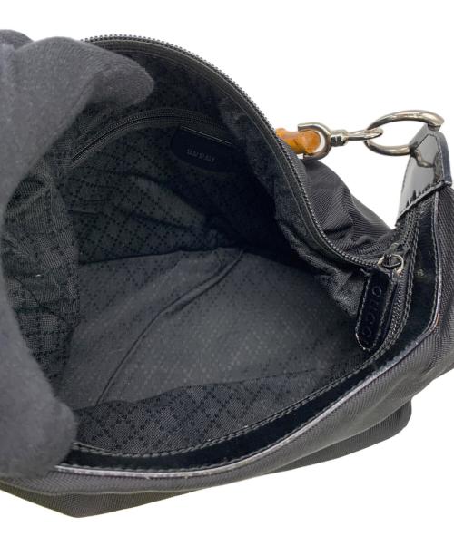 GUCCI（グッチ）GUCCI (グッチ) バンブーワンショルダーバッグ ブラックの古着・服飾アイテム