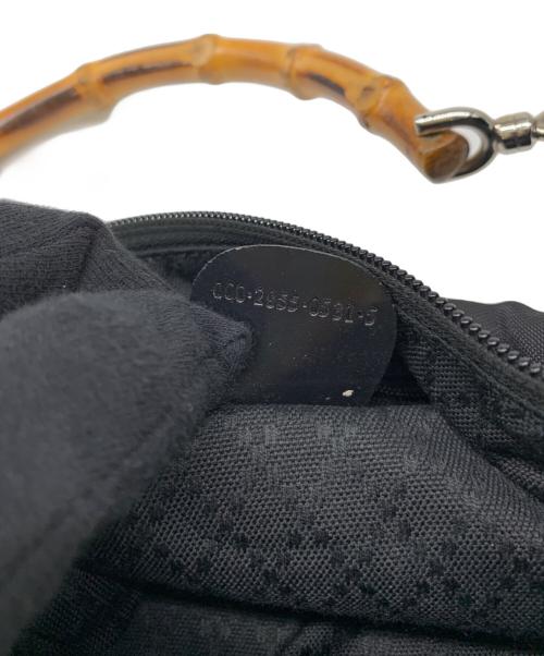 GUCCI（グッチ）GUCCI (グッチ) バンブーワンショルダーバッグ ブラックの古着・服飾アイテム