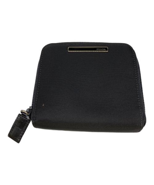PRADA（プラダ）PRADA (プラダ) ナイロンコンパクトウォレット財布 ブラックの古着・服飾アイテム