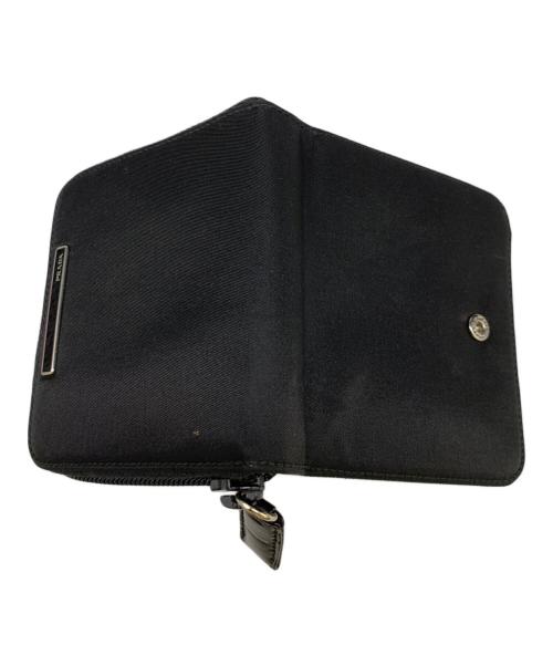 PRADA（プラダ）PRADA (プラダ) ナイロンコンパクトウォレット財布 ブラックの古着・服飾アイテム