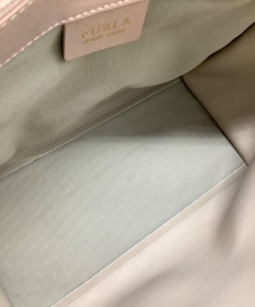FURLA（フルラ）FURLA (フルラ) レザーハンドバッグ ピンクの古着・服飾アイテム