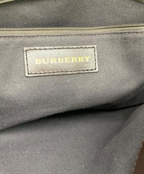 BURBERRY（バーバリー）BURBERRY (バーバリー) HAYMARKET NORTHFIELD TOTE ベージュ×ブラックの古着・服飾アイテム