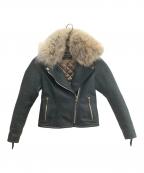 KADOYA HEAD FACTORYカドヤ ヘッド ファクトリー）の古着「シングルライダースジャケット」｜グレー