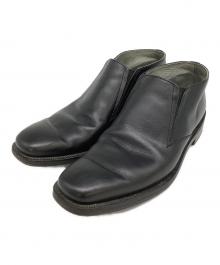 BURBERRY BLACK LABEL（バーバリーブラックレーベル）の古着「サイドゴアドレスシューズ」｜ブラック