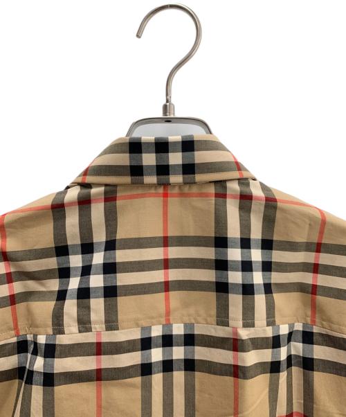 BURBERRY（バーバリー）BURBERRY (バーバリー) 長袖レギュラーカラーシャツ ブラウン×ブラック サイズ:Ｓの古着・服飾アイテム