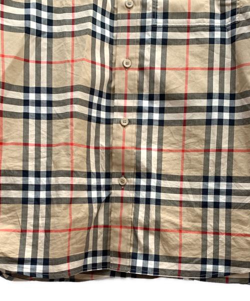 BURBERRY（バーバリー）BURBERRY (バーバリー) 長袖レギュラーカラーシャツ ブラウン×ブラック サイズ:Ｓの古着・服飾アイテム