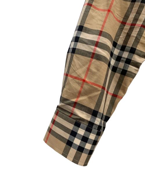 BURBERRY（バーバリー）BURBERRY (バーバリー) 長袖レギュラーカラーシャツ ブラウン×ブラック サイズ:Ｓの古着・服飾アイテム