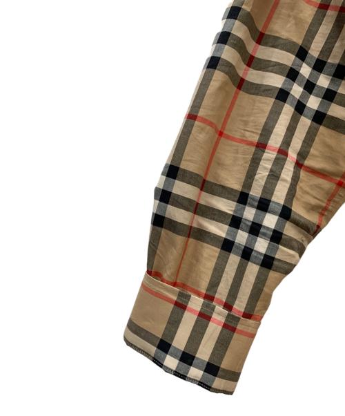 BURBERRY（バーバリー）BURBERRY (バーバリー) 長袖レギュラーカラーシャツ ブラウン×ブラック サイズ:Ｓの古着・服飾アイテム