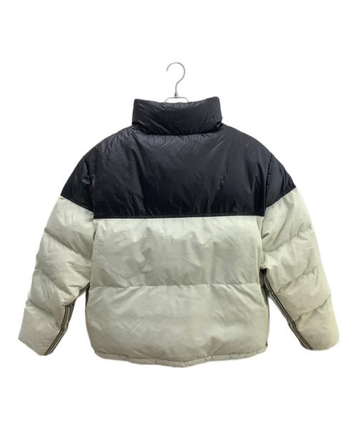 adidas（アディダス）adidas (アディダス) ダウンジャケット ブラック×オフホワイト サイズ:2XLの古着・服飾アイテム