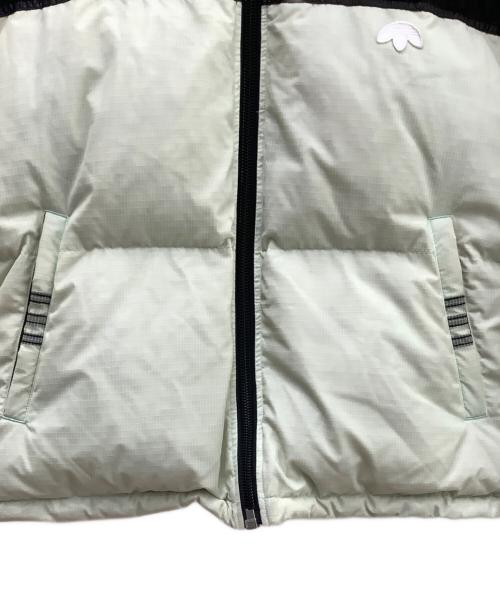 adidas（アディダス）adidas (アディダス) ダウンジャケット ブラック×オフホワイト サイズ:2XLの古着・服飾アイテム