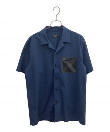 BLACK LABEL CRESTBRIDGE（ブラックレーベル クレストブリッジ）の古着「オープンカラーシャツ」｜ネイビー
