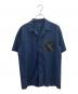 BLACK LABEL CRESTBRIDGE（ブラックレーベル クレストブリッジ）の古着「オープンカラーシャツ」｜ネイビー