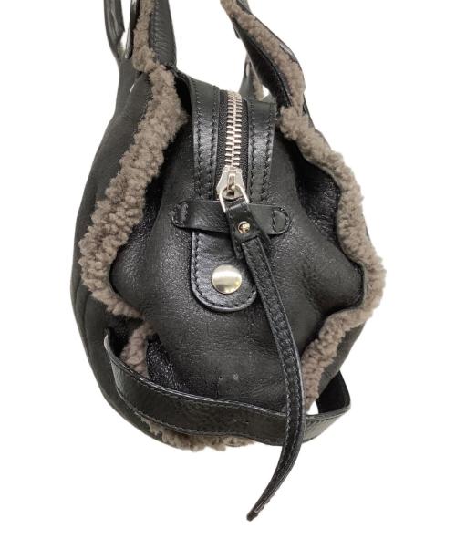 Salvatore Ferragamo（サルヴァトーレ フェラガモ）Salvatore Ferragamo (サルヴァトーレ フェラガモ) ガンチーニムートンバッグ モカ×ブラックの古着・服飾アイテム