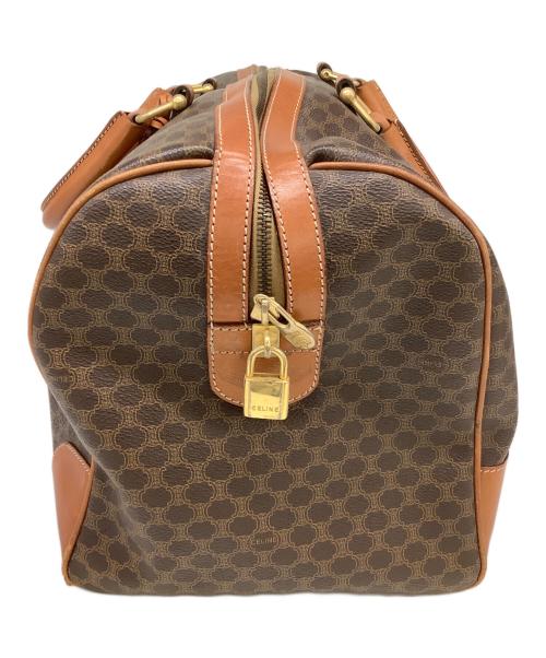CELINE（セリーヌ）CELINE (セリーヌ) マカダム柄ボストンバッグ ブラウンの古着・服飾アイテム
