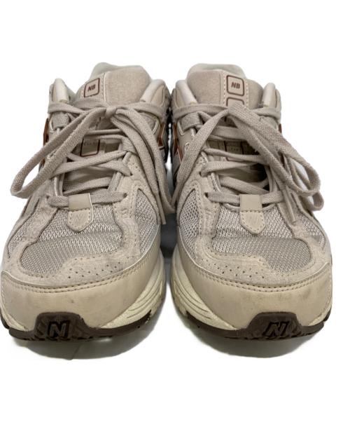 NEW BALANCE（ニューバランス）NEW BALANCE (ニューバランス) スニーカー ブラウン×ホワイト サイズ:23.5の古着・服飾アイテム