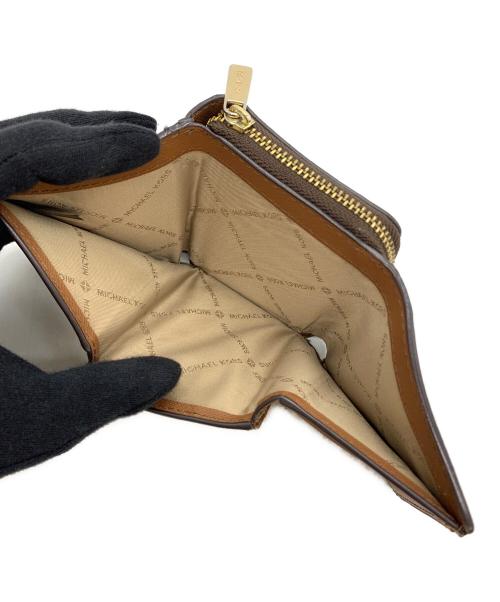 MICHAEL KORS（マイケル・コース）MICHAEL KORS (マイケル・コース) 3つ折り財布 ブラウンの古着・服飾アイテム