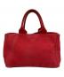PRADA (プラダ) ハンドバッグ カナパ レッド：16000円