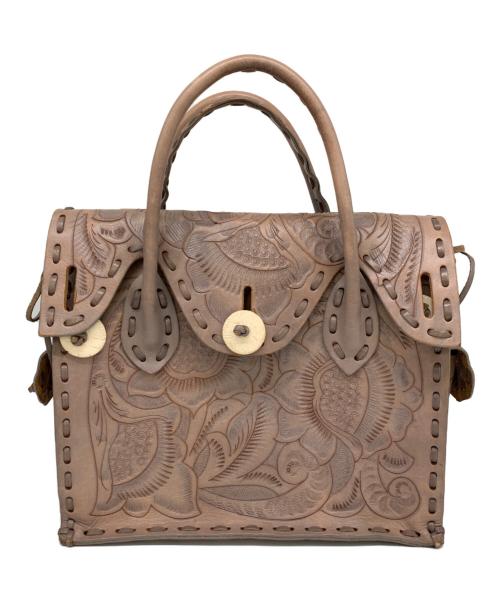 Carving Tribes（カービングトライブス）Carving Tribes (カービングトライブス) トートバッグ ベージュの古着・服飾アイテム