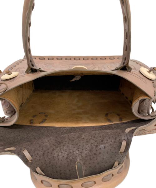 Carving Tribes（カービングトライブス）Carving Tribes (カービングトライブス) トートバッグ ベージュの古着・服飾アイテム